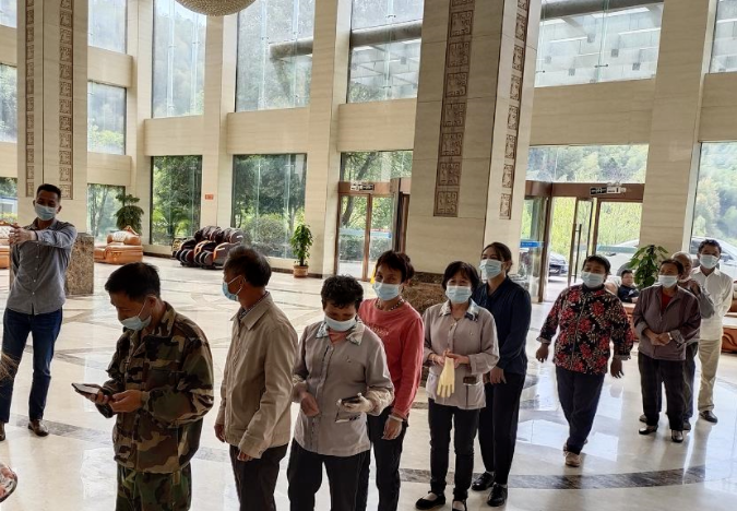 法水温泉 首次自行完成全员核酸采集