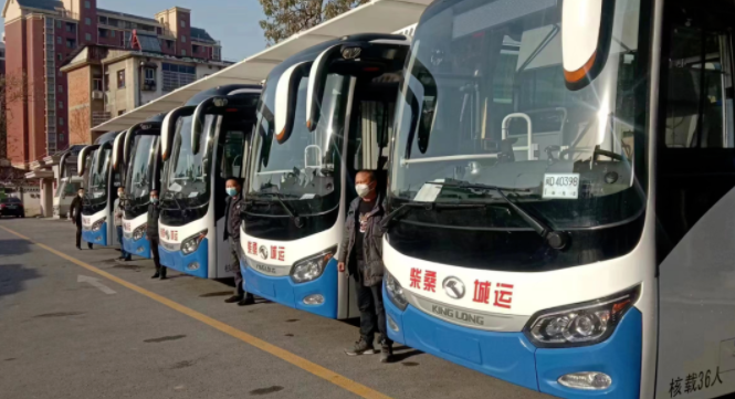 柴桑城运公司公交新能源客车交付