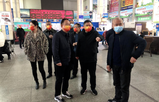 抚州长运 公司领导拜年鼓干劲