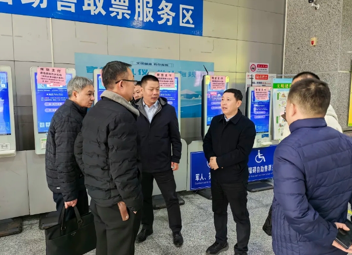 都市城际公交 南昌市道路运输服务中心督导南昌长途汽车西站文明创建工作