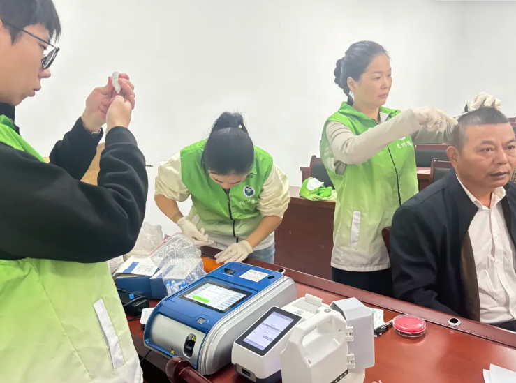 南丰分公司积极配合开展驾驶员毛发检测工作