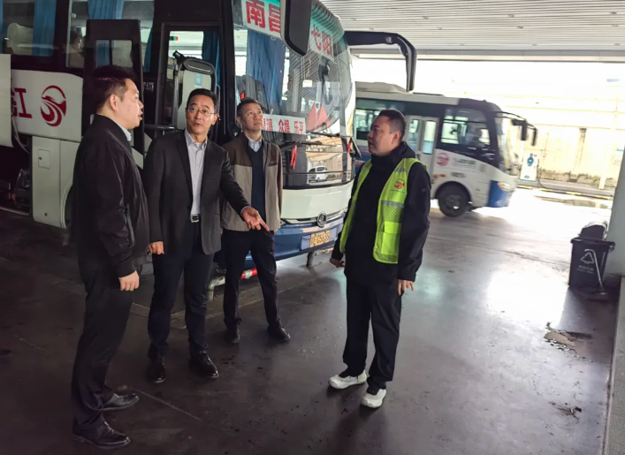 穆孙祥一行督导南昌全域旅游集散中心安全生产工作